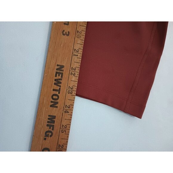 Girlfriend Collective Leggings Women's Size M High Rise Compressive Rust Orange - Picture 4 of 4